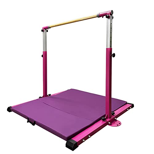 GBVUGY Gymnastics Kip Bar with Mat for Home Indoor Training,Horizontal