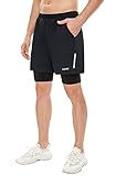 VEOBIKE Men's Athletic Shorts 7 Inch Quick Dry