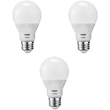 Philips LED A19 SceneSwitch Soft White 3-Setting Light Bulb with Warm Glow Effect: Bright/Medium/Low (60-Watt Equivalent), E26 Base, 3-Pack