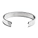Chisel Brushed Stainless Steel Cuff Bangle Bracelet