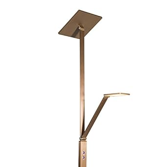 Qazqa Art Deco Design Modern Floor Lamp Giornale Rose Gold