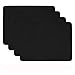 Aspire 4PCS Thickened Strong Grip Heat-Proof Silicone Placemats Cutting Hot Mats Tablemats-Black
