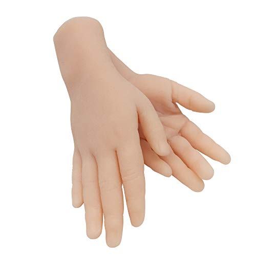 1 Pair Silicone Lifesize 3 Years Old Child Child Mannequin Hand Display Jewerly Display Art Sketch