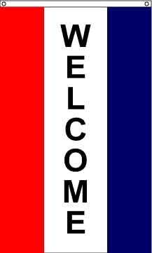 Amazon Com Allied Flag Vertical Welcome Message Flag 5 X 3