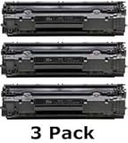 Cool Toner Remanufactured Toner Cartridge Replacement for HP CB435A ( Black , 3-Pack )