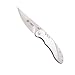 CRKT Ruger Trajectory Folding Pocket Knife: EDC Folder with Frame Lock, Plain Edge Drop Point Blade with Satin Finish, Stainless Steel Handle with Pocket Clip R2802