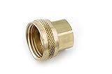Anderson Metals Brass Garden Hose Fitting, Swivel, 3/4" Female Hose ID x 1/2" Female Pipe