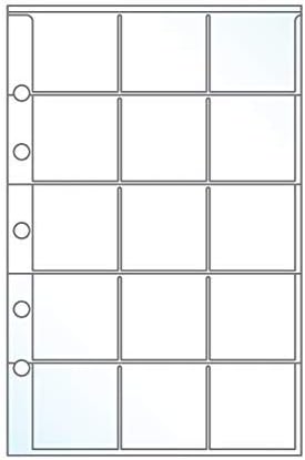 EnvyPak Stamp Collector Refill Pages - Made for Small Binders - Pack of 20 Pages - Holds up to 300 Stamps - Made in America
