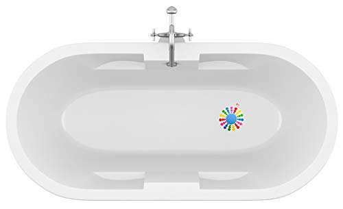 STAN BOUTIQUE Silicone Tub Stopper Bathtub Drain Plug for Bathroom, Kitchen and Laundry, Multicolor - Drain Hair Catcher Trap Cover Strainer Collector - Steel and Silicone - Universal use 2 Pieces (2)