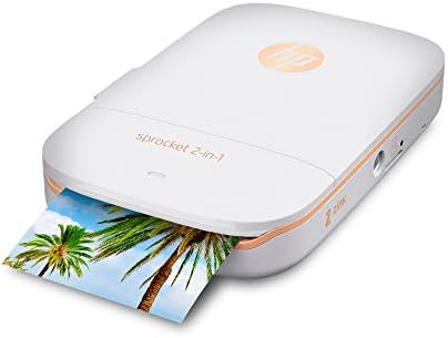 HP Sprocket 2-in-1 Portable Photo Printer & Instant Camera Bundle with 8GB MicroSD Card and ZINK Photo Paper – White (5MS95A) 12 319%2BwKY2sOL. AC