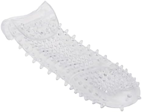 hibyebuying TPE Reusable Crystal Condoms-Sex Toys for Man Couples