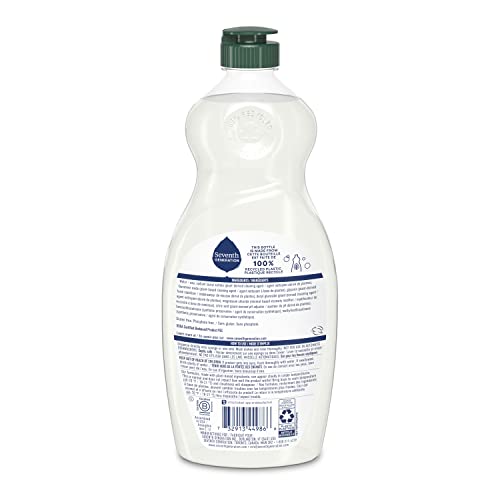 SEVENTH GENERATION DISH LIQUID SOAP FREE & CLEAR LIQUID SOAP DISHWASHING SOAP DISH SOAP FOR SENSITIVE SKIN 19 OZ