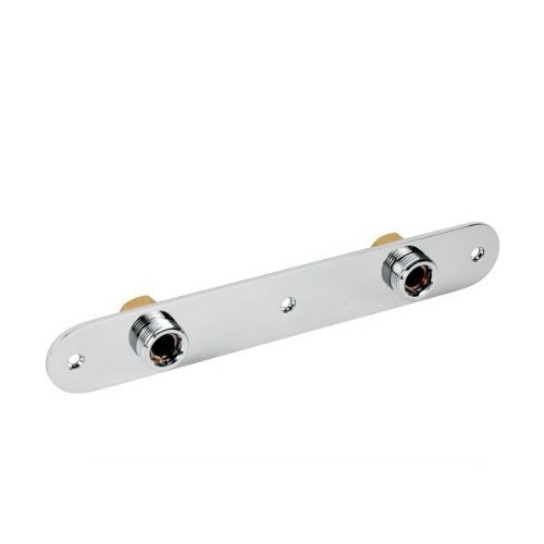 DirectStoreUK Thermostatic Mixer Bar Chrome Wall Plate Bracket Compatible with: Bristan, Grohe, Mira, Ideal, Triton, Aqualisa & More