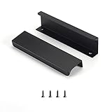 Satanga Edge Black Finger Pull for cabinets Kitchen