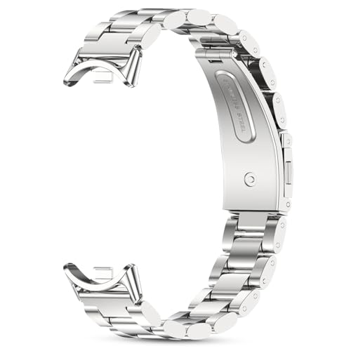 Metal Strap Compatible with Xiaomi Mi Band 10, 9 and Xiaomi Band 8 | Stainless Steel Bracelet for Miband 10/9/8 for Watches, Men and Women