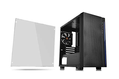 Thermaltake Versa H18 Tempered Glass Black Spcc Micro ATX Gaming Computer Case CA-1J4-00S1WN-01