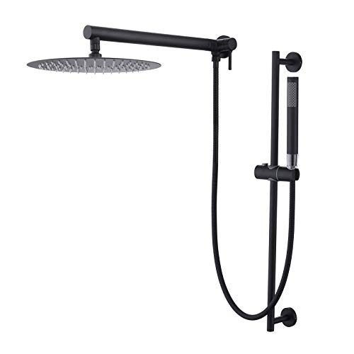KES Retrofit Rain Shower System 12 Inches Rain Shower Head with