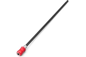 Saipor 12inch Drill Bit Extension 1/4 Hex Shank Quick Release Magnetic Screwdriver Bit Holder Drill Bit Extender for Impact D