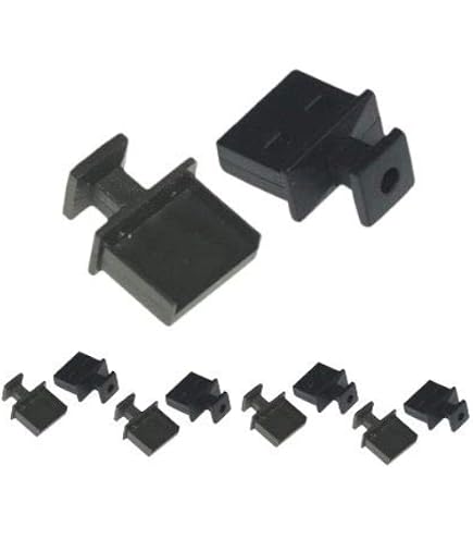 10 Copripolvere HDMI Tipo A Maschio &ndash; Proteggi Porte HDMI In Plastica Dura Nera Kentek