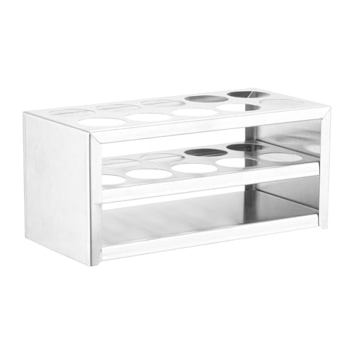 PATIKIL 10 Holes Test Tube Rack, 30mm Round Hole