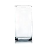 WGV Cylinder Vase, Width 6", Height 12", Clear