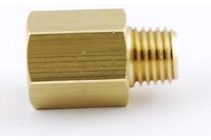 MettleAir 120-A1 1/8" NPT Female to 1/16" NPT Male Brass Pipe Adaptor/Adapter Straight Reducer/Reducing Coupling Male to Female (Pack of 10)