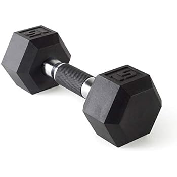 CAP Barbell Coated Dumbbell Weights with Padded Grip, 15-Pound