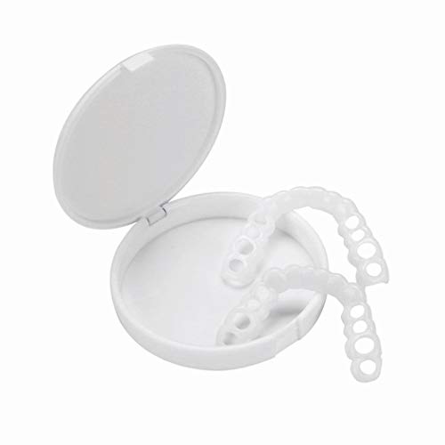 Fheaven (TM) Teeth Cosmetic Sticker - Temporary Smile Comfort Fit Cosmetic Teeth Denture Baeuty Teeth Bottom or Up Cosmetic Sticker (Bottom)