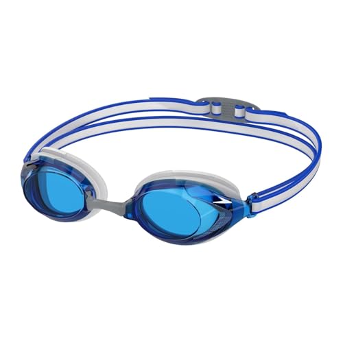 Speedo Unisex-Youth Vanquisher 3.0 Goggles | Swim | Enhanced Vision, Speedo Blue, One Size