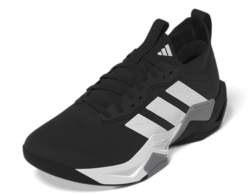 adidas Men’s Rapidmove Advance 2 Training Sneaker, Black/White/Grey, 11