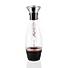 BOCHA - Glass Water Carafe Pitcher and Wine Decanter with Aerator and Stainless Steel Drip Free Pouring Lid 1.3L
