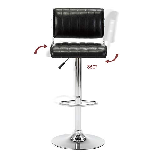 IntimaTe WM Heart 2er-Set Barhocker, Höhenverstellbarer Bürohocker und Drehbarer Hocker, Kunstleder Arbeitshocker mit… – Bild 5