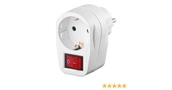 Enchufe interruptor para enchufes Schuko con seguro para ...