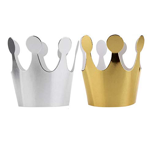 Birthday Party Hats, Popmall 10 pcs Paper Crown Party Crown Hat Cap with 12 party horns noisemakers Blowouts Whistles Party Favors