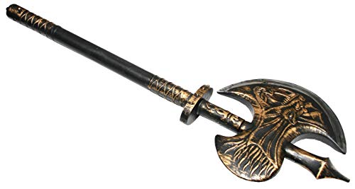 Axe Warrior Toy Medieval Fantasy Toy Weapon Costume Halloween Accessory 22 INCHES Brown