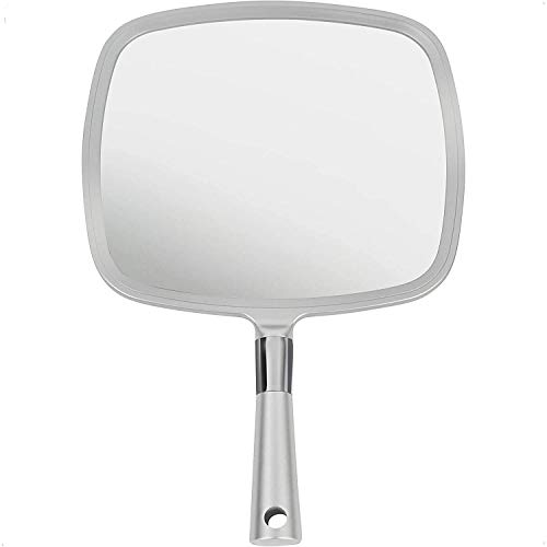 Mirrorvana Large Hand Held Mirror with Comfy Handle Professional