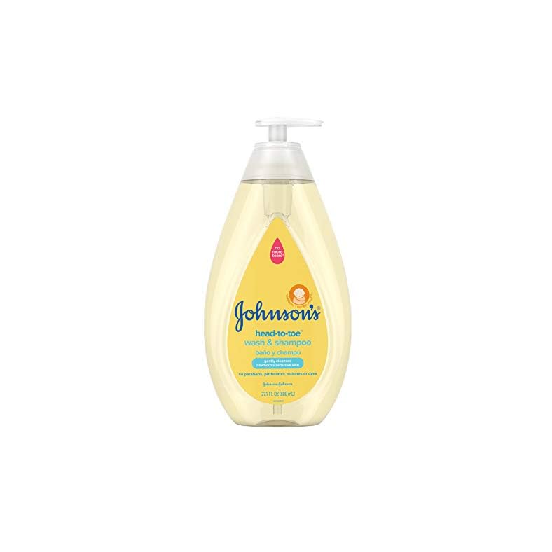Johnson’s Head-to-Toe Gentle Tear-Free Baby & Newborn Wash & Shampoo, Sulfate-, Paraben- Phthalate- & Dye-Free…