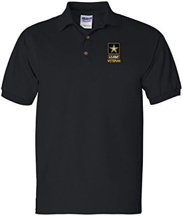 US Army Veteran Custom Personalized Embroidery Embroidered Golf Polo Shirt