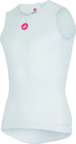 Castelli Pro Issue Sleeveless Base Layer Mens White, L