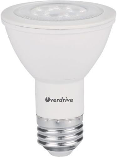 Overdrive 576, 50-Watts Halogen Equivalent, PAR20 LED Light Bulb, White Daylight, Dimmable, Pack of 12