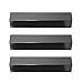 Hongso Grill Heat Plates for Brinkmann 810-3660-S, 810-2511-S, 810-2512-S Replacement Parts, Heat Tent Shield for Uniflame, Backyard Grill, Aussie, 15 3/8 inch Porcelain Steel Flame Tamer 3-Pack
