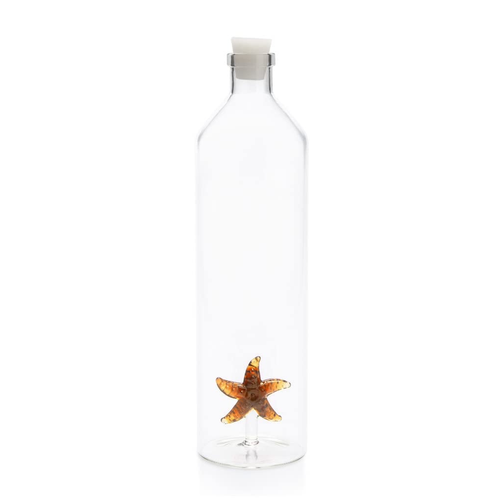 Balvi Bottle Atlantis Starfish Bottle for water 1,2L It contains the figure of a heart It includes a