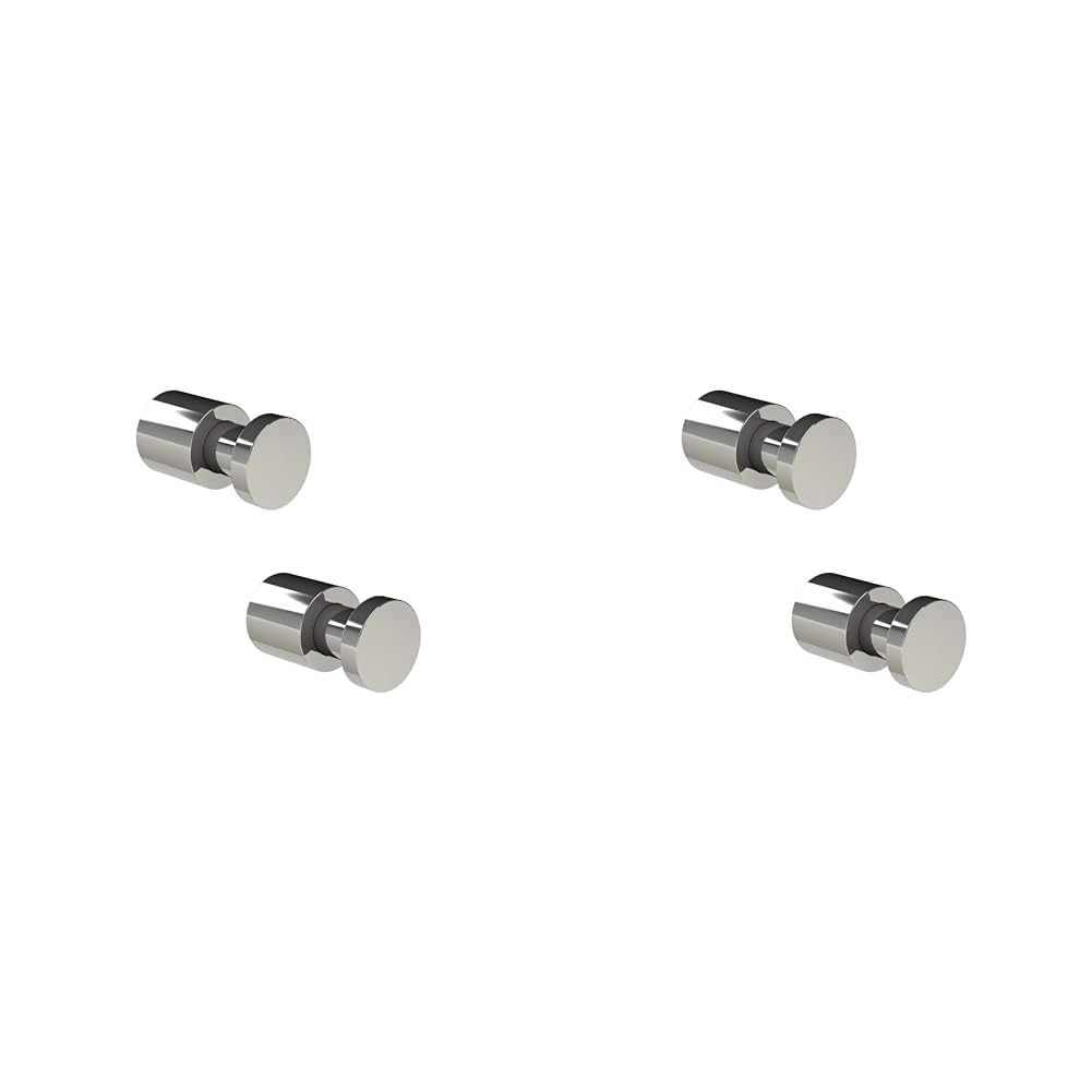 Tiger Pico, Towel Hook, Chrome (Set of 2), 29x16x16mm (Pack of 2)