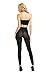 Alice & Belle 120 Den Opaque Footless Women Pantyhose Tights with Control Top, One Size, Black
