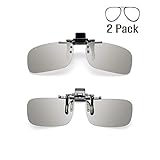 Tacloft Unisex Adult Polarized 3D Clip-on Glasses 2 Pack (RealD & IMAX)