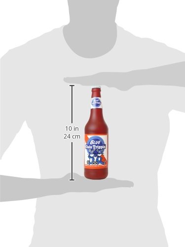 Silly Squeakers Beer Bottle Dog Toy, Blue Cats Trippin