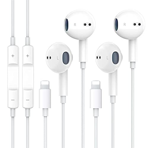 Packs -Apple Earbuds for iPhone Headphones Wired Earphones