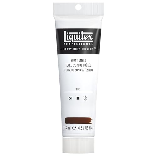 Liquitex Professional Heavy Body Acrylic Paint 138 ml tube, Burnt Umber