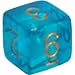 Chessex Dice: Polyhedral 7-Die Borealis Dice Set - Teal with Gold Numbers CHX-27486