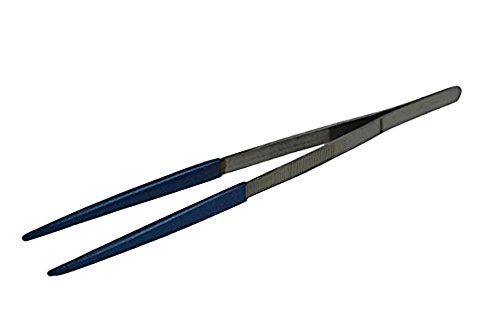 Photo 1 of 12" Ultrasonic Cleaning PVC Soft Coated Tip Steam Cleaning Jewelry Tweezer Tongs